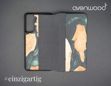 Samsung Galaxy S21 FE 5G PORTO COLLECTION FLIPCASE 13848 Grün